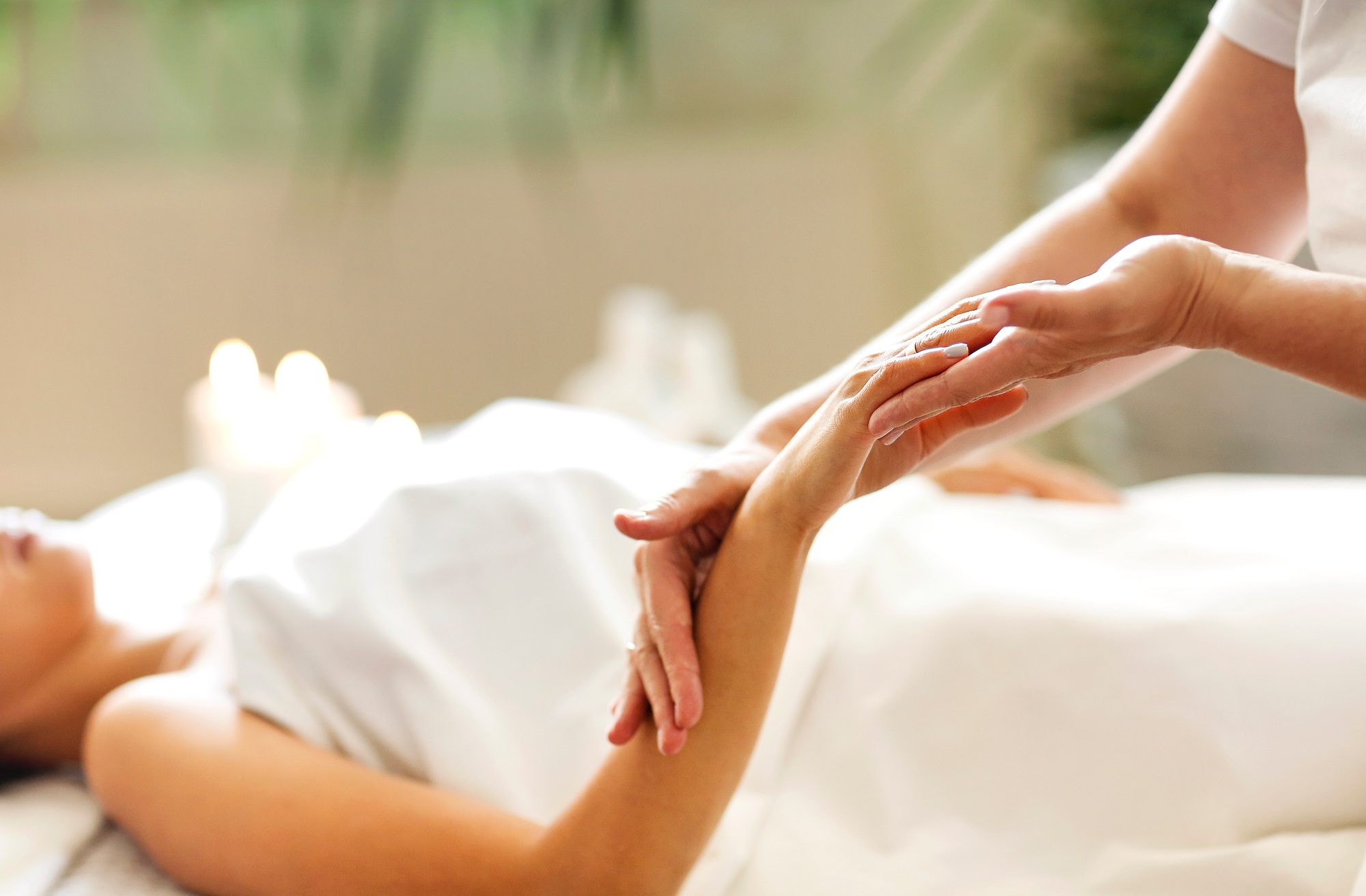 Professional massage of hands