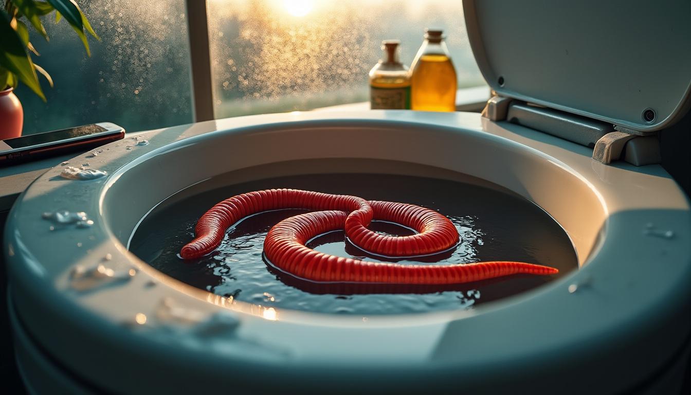 découvrez quelles sont les démarches à adopter si vous trouvez un vers rouge dans vos toilettes : identification, mesures d'hygiène et solutions pour résoudre le problème efficacement.