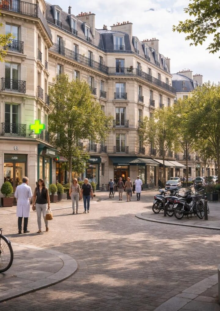 Place Monge : services santé et pharmacies autour
