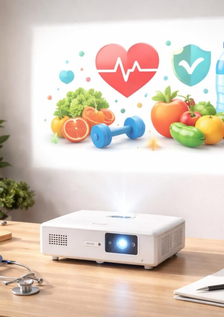 Prévention : messages santé visibles avec mini vidéoprojecteur Epson