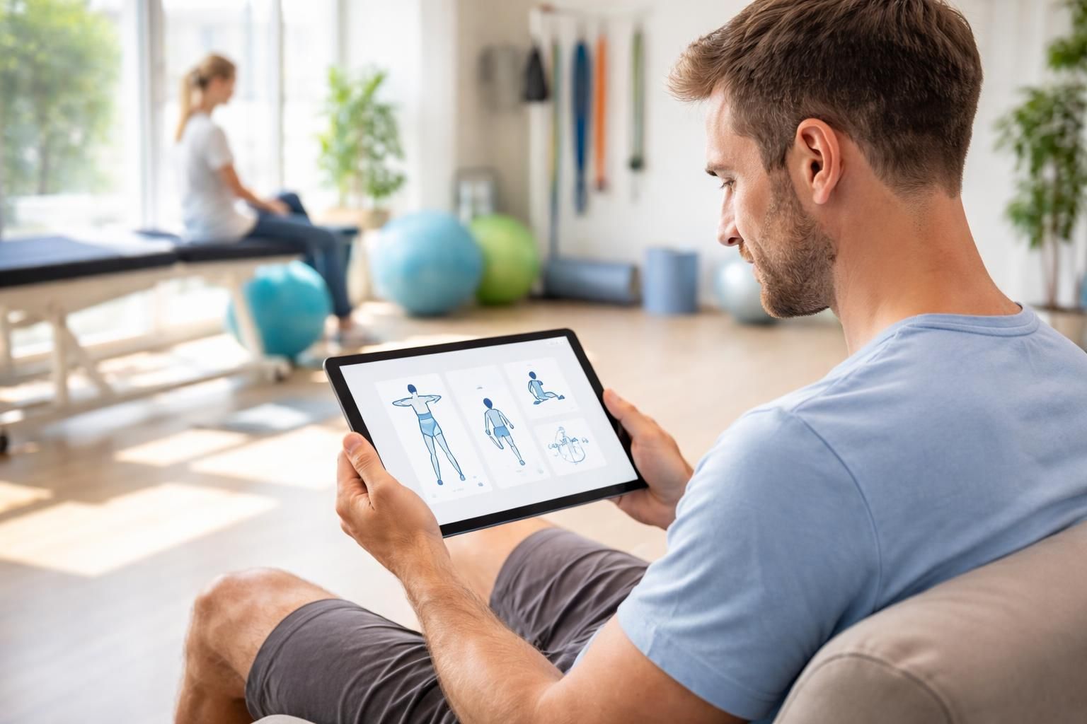 découvrez comment utiliser un ipad pour des exercices de rééducation kiné guidés, facilitant votre récupération avec des séances interactives et personnalisées.