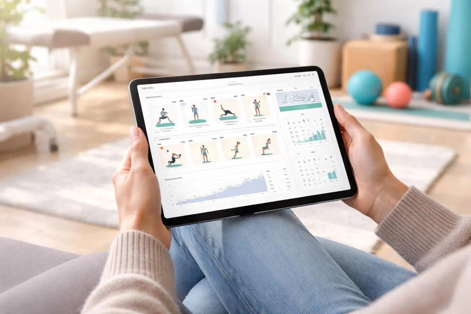 découvrez un programme de rééducation quotidien innovant avec suivi kiné sur tablette samsung, pour un accompagnement personnalisé et efficace.