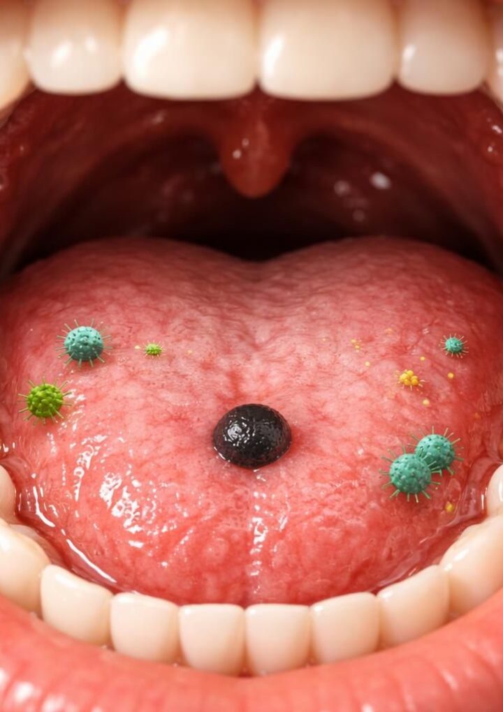 Comprendre la boule noir dans la bouche : causes et solutions